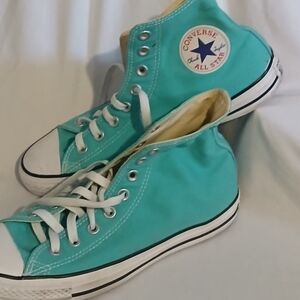 Converse Turquoise High-Top Sneakers Womens10 Mens9